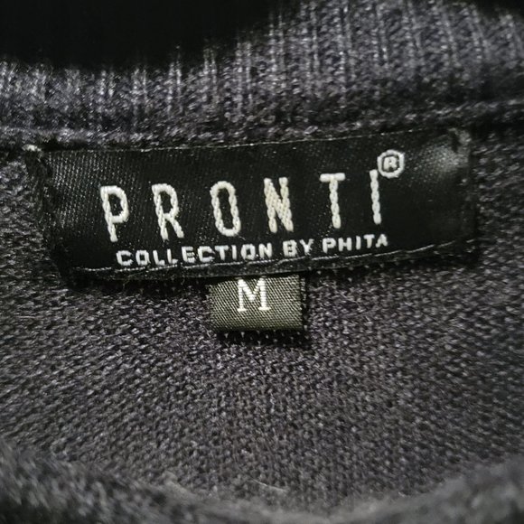 Pronti Collection by Phita Men's Black Sweater - Picture 5 of 7